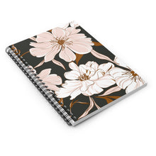 Load image into Gallery viewer, Classic Peony Spiral Notebook - Ruled Line
