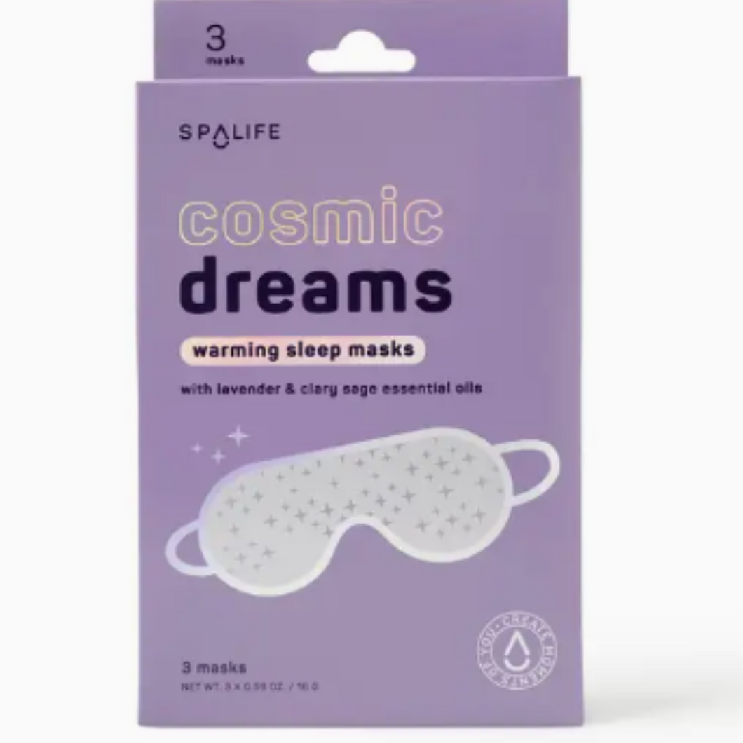 Cosmic Dreams Warming Sleep Masks, Spa Eye Masks- 3 Pack